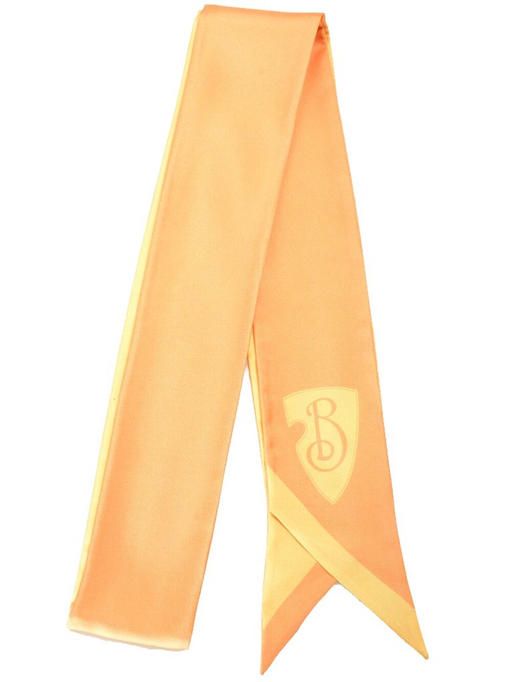 Burberry "SS B Shield Skinny Silk" Petal 100% Silk Neck Scarf - Picture 1 of 4
